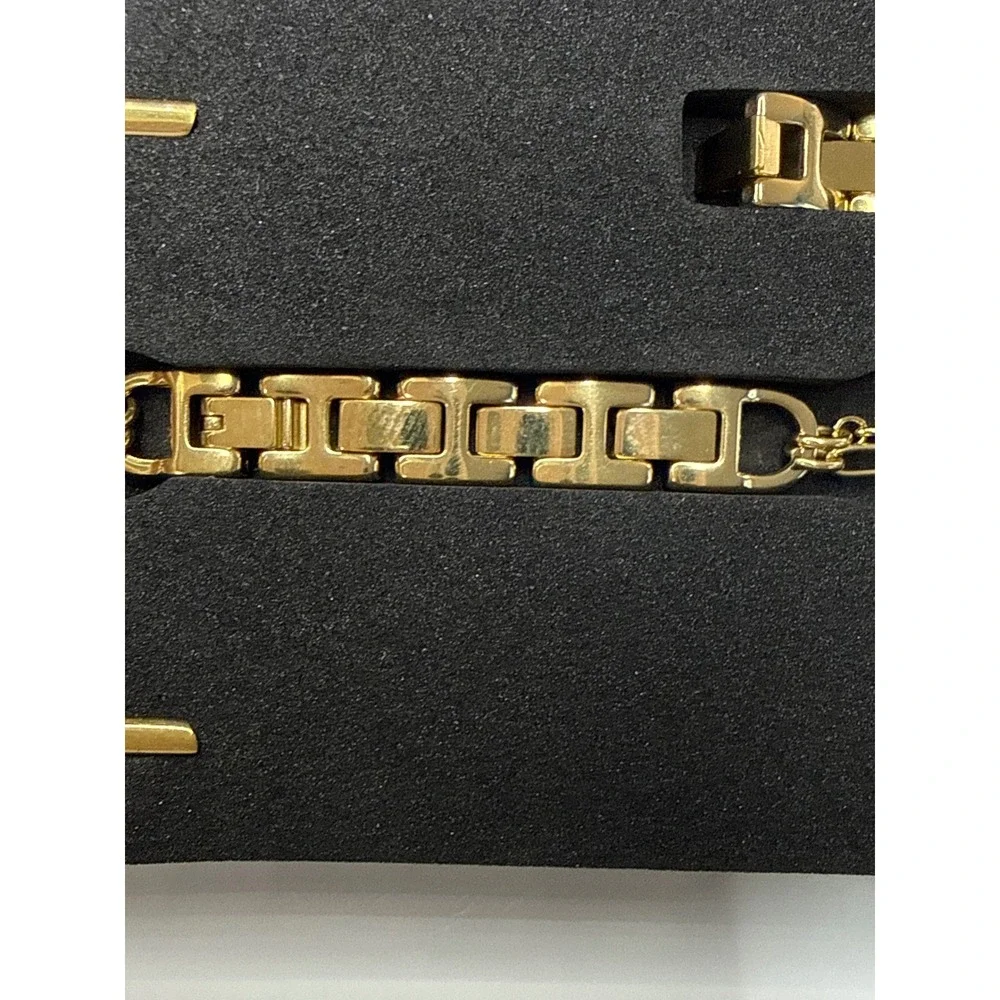 Posh Tech Flora Steel Apple Watch Band Gold Tone Floral Clover Jewelry Strap